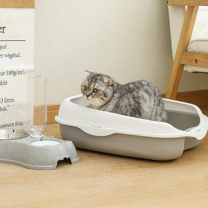 CleanPaws™ Semi-Enclosed Cat Litter Box