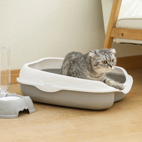 CleanPaws™ Semi-Enclosed Cat Litter Box