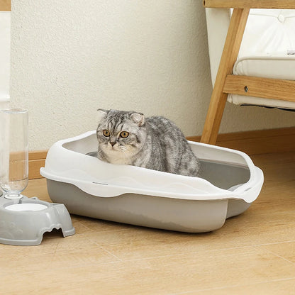 CleanPaws™ Semi-Enclosed Cat Litter Box